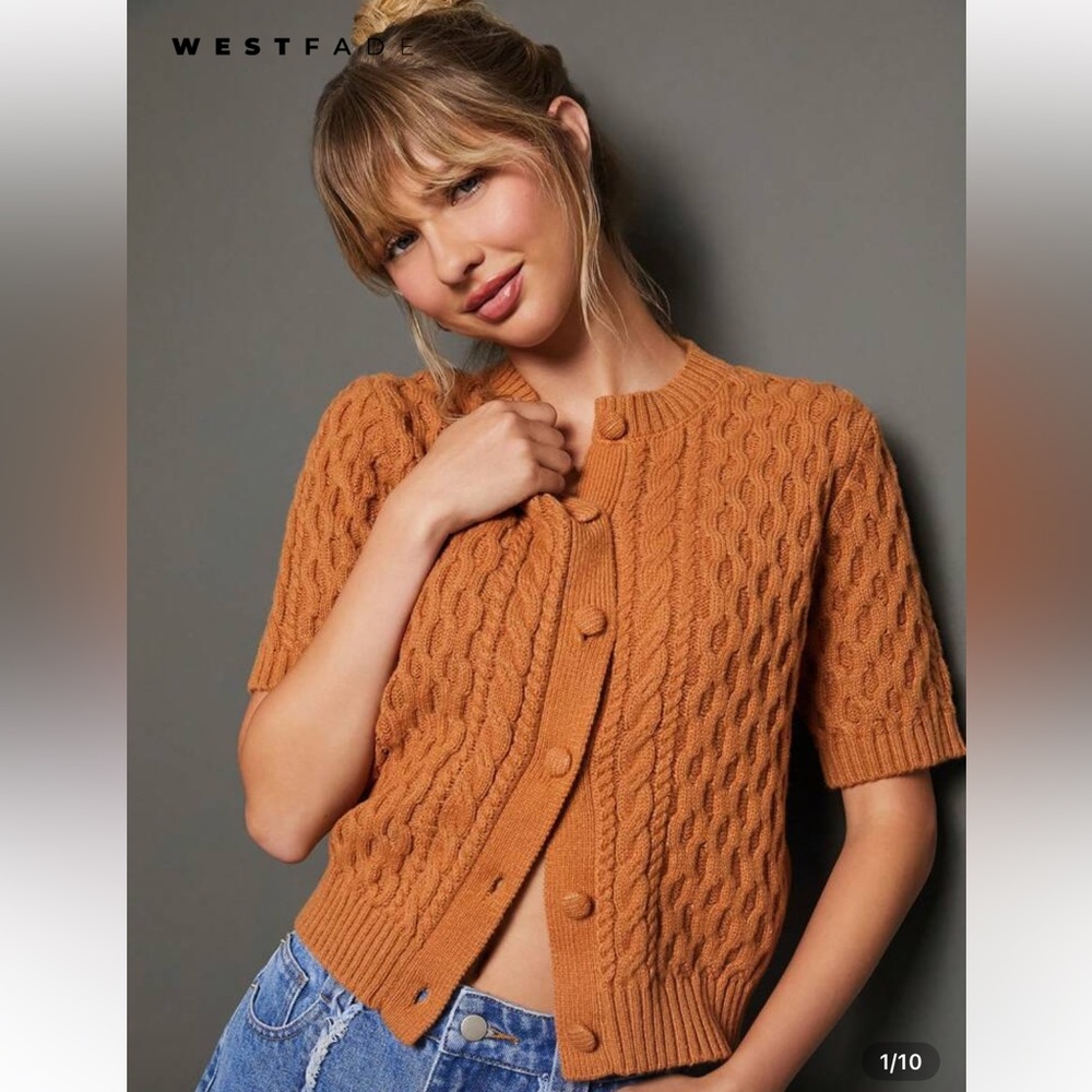 Westfade Crewneck Cropped Cardigan